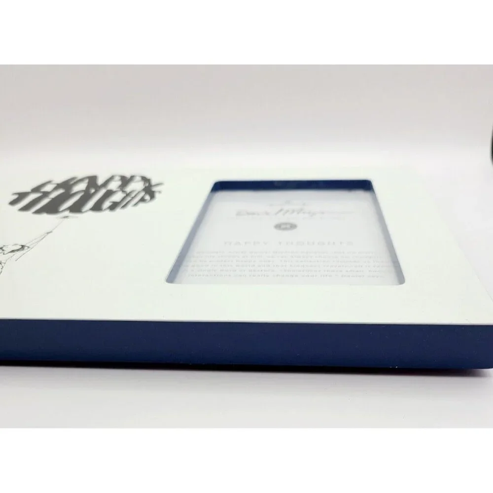 Hallmark Picture Frame Daniel Miyares Happy Thoughts 4x6 photo White & Blue